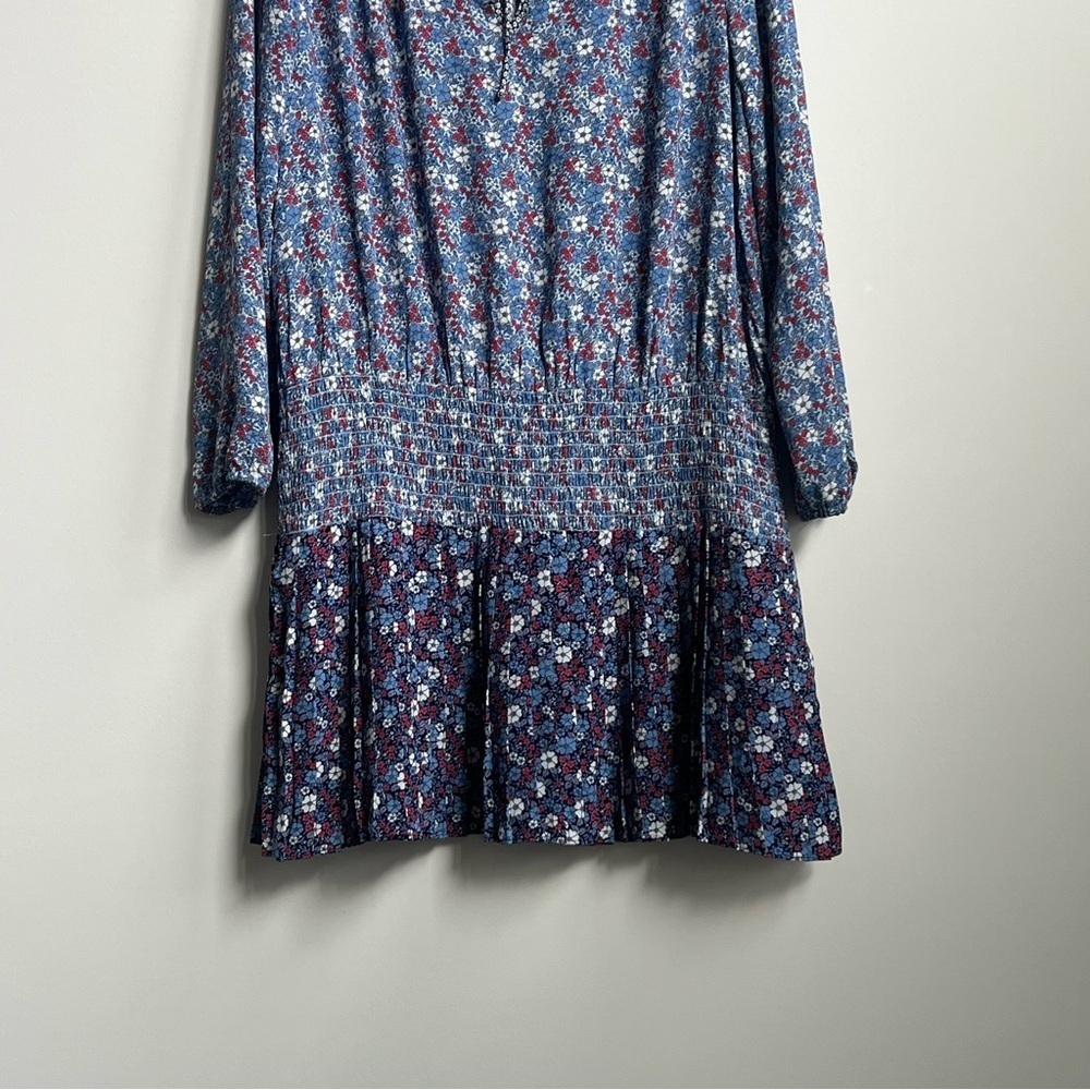 New Gap Dress Womens Floral Drop Waist Pleated Skirt Cottagecore Boho Peasant L - Picture 6 of 15
